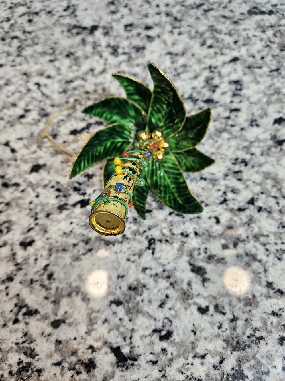 Cloisonne Palm Tree Hanging Ornament